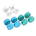 Zysta 2-6pcs Howlite Turquoise Gemstone Fake 0G Cheater 1/4