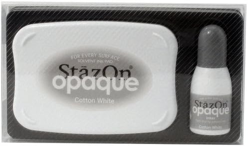 Tsukineko Stazon Ink Pad, Cotton White by Imagine Crafts