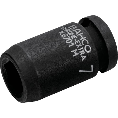 Bahco K6701M-10 Hexagon Socket, Silver, 1/4-Inch, 10 mm