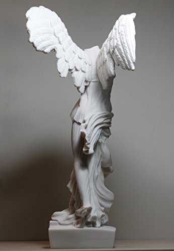 greekartshop Winged Nike Victory of Samothrace Goddess Cast Marble Statue Sculpture 14.17΄΄ - Thumbnail 4
