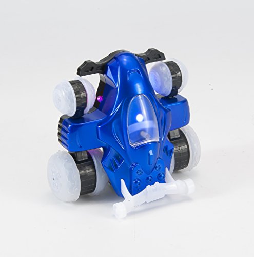 Mindscope Blue Hoverquad Radio Control Stunt Action Light Up LED Vehicle 49 MHz