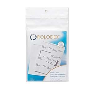Amazon.com : Rolodex Printable Business Cards for Rotary Business Card ...