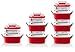 Ozeri Thermomax Stackable Lunch Box and Double-wall Insulated Food Storage Container, Red