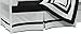 Baby Doll Bedding Modern Hotel Style Nuetral Crib Skirt/Dust Ruffle, Black