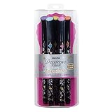 Sakura Ballpoint Pen for Decoration, Decorese Glitter 5 Color Set A, Sweet Color (DB206G5A)
