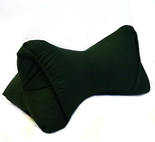 Dog Bone Shaped Knee/Neck Chiropractic Firm Pillow - Army Green