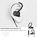 F-HeeBin Bluetooth Headphones Lightweight V4.1 Wireless Sport Stereo In-Ear Noise Cancelling Sweatproof Headset 8-Hour Playing Time with Mic, Premium Bass Sound, Secure Fit for Running (Black)
