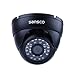 SANSCO 1/4 Inch Color CMOS 1080P HD CCTV Security Camera, IR Cut Day Night Vision, 3.6mm Wide Angle Lens, Weather Proof Metal Casing, Dome