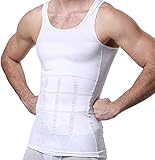 GKVK Mens Slimming Body Shaper Vest Shirt Abs Abdomen Slim