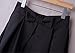 Hanlolo Womens Black Skirts Solid Color Vintage Knee Length Pleated Office Skirts 14