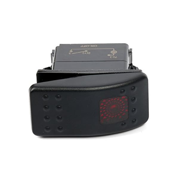 Amarine-made-12v-20-Amp-Waterproof-Red-LED-Onoff-Boat-Marine-SPST-3P-Rocker-Switch-with-Light-Red-LED