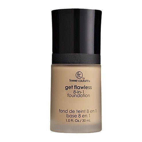 Femme Couture Get Flawless 8-in-1 Foundation TAN, 1.0 fl. oz / 30 ml