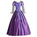 Angelaicos Womens Princess Costume Party Long Purple Victorian Dress
