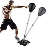 riklos Boxing Bag Speed Punching Bag Free Standing Reflex Bag with Adjustable Height Stress Relief Fitness Strong Durable for Kids Teenagers Adults Home Gym