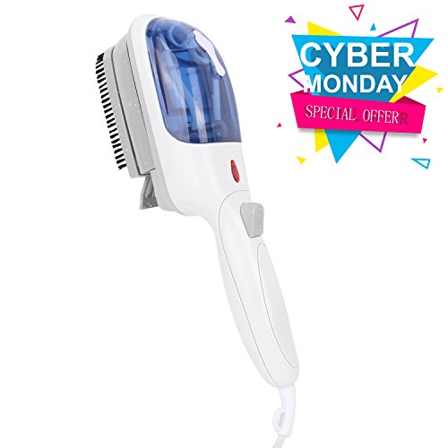 Garment Steamer, Fast-Heat Fabric Steamer Handheld Clothes Steamer, 70ml Capacity Perfect for Home and Travel (White)