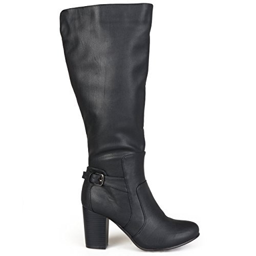 Brinley Co Women's Jimmi WC Engineer Boot, Black Wide, 8.5 M US