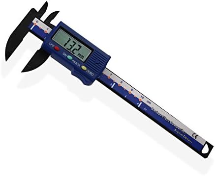 4-inch Carbon Fiber Composite Digital Caliper SAE & Metric - Inside and Outside Measurements Auto On/Off