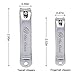 Nail Clippers - fingernail and toenail Clipper for Men and Women – Mens Nail Cutter Trimmer for Toe Nail and Finger Nail with Nail File and & Slant Tweezers
