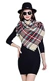 Women Winter Plaid Tartan Soft Scarf Large Blanket Scarf Wrap Shawl