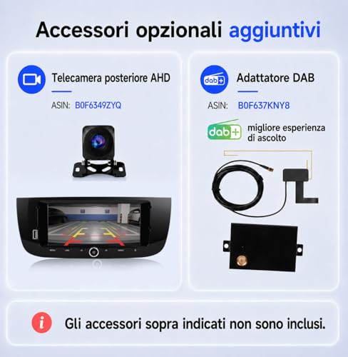 MAVYULQEF Linux Car Radio is compatible with Fiat Punto 2010-2016/Linea 2012-2015 Launch Light/Bluetooth/Wireless CarPlay/Android Auto/FM/AM/RDS/USB