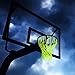 GUGELIVES Glow in The Dark Outdoor Basketball Net Portable Sun Powered Sports Nylon Basketball Hoop Net, Standard Regulation Size fits Standard Indoor or Outdoor(White and Yellow) (Yellow)