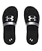 Under Armour Boys' Boys' Playmaker VI Slide, Black (001)/Metallic Silver, 5