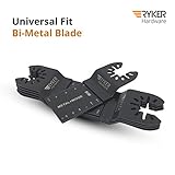 Quick Release Oscillating Saw Blades - 10 Piece Tool Set | Universal Fit Bi-Metal Blade for Cutting Wood Metal | Multitool Blades for Fein Multimaster, Dewalt, Makita, Milwaukee, Rockwell, Dremel