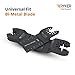 Quick Release Oscillating Saw Blades - 10 Piece Tool Set | Universal Fit Bi-Metal Blade for Cutting Wood Metal | Multitool Blades for Fein Multimaster, Dewalt, Makita, Milwaukee, Rockwell, Dremel primary