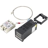 Temperature Controller PID REX-C100 AC100-240V and a 40A Solid State Relay with K Thermocouple GD 0 to 400&deg;C