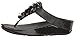 FitFlop Women's Boogaloo Toe Post Flip Flop, Black, 7 M US