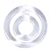 Stretchy Soft Rubber Double Ringer (Clear)