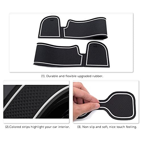 RUIYA H*onda CR-V 5 2018+ Anti-slip matten rubberen mat auto interieur middenconsole van hoogwaardig latex, wasbaar (wit… - Afbeelding 4