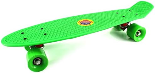 VT Classic Cruiser Complete 22" Banana Skateboard w/ Metal Trucks, ABEC-7 Bearings, High Quality Wheels &amp; Bushings (Green)