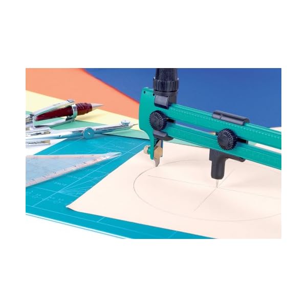 wolfcraft 4151000 Kreissschneider aus Kunststoff fÃ¼r Papier, Folien, Leder I inklusive 2 Ersatzklingen im Magazin Ã¸ 23 cm – Bild 3