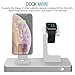 PRESS PLAY Charging Dock for Apple Watch & iPhone (Apple Certified), ONEDock Power Station w/Built-in Original Apple Lightning Connector for Docking, Made for Series, 5,4,3,2,1, AirPods, iPod