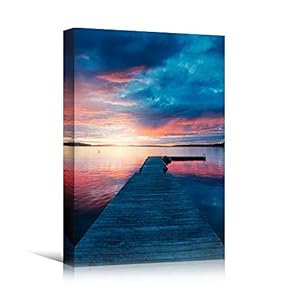 signwin Canvas Wall Art Sun Setting into The...