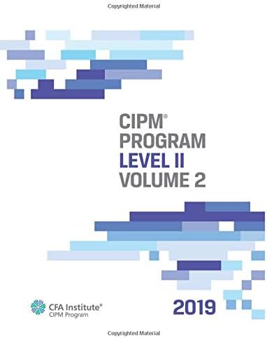 2019 CIPM® Program: Level II, Volume 2 Paperback – 28 Aug. 2018