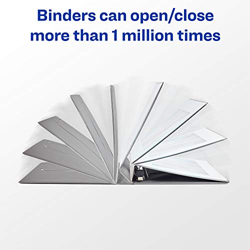 Avery Ultralast Binders, 1" One Touch Slant Ring, Assorted (2 Black, 2