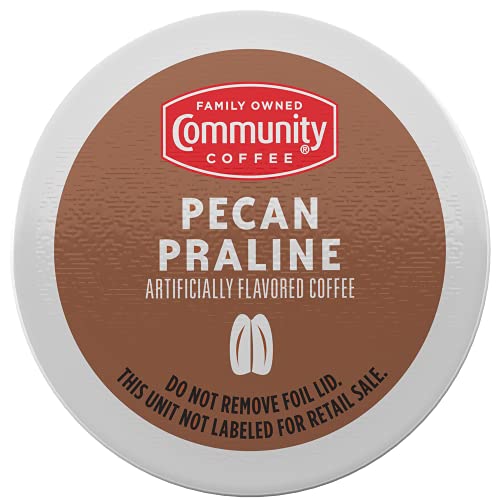 Community Coffee Pecan Praline Flavored 144 Count Coffee Pods, Medium