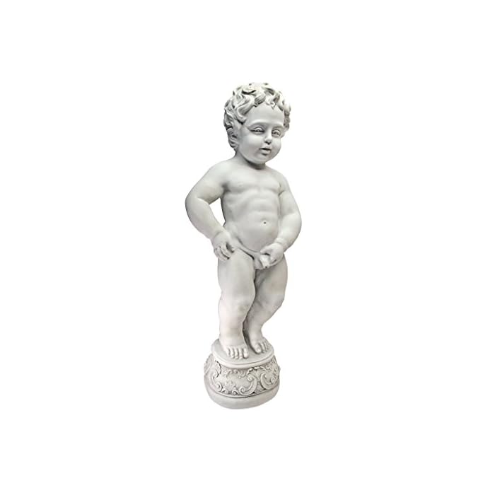 Design Toscano Manneken Pis Peeing Boy Piped Pond Spitter Statue Water