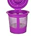 Maxware 2 Reusable Refillable Coffee Filters For Keurig Family 2.0 and 1.0 Brewers Fits K200, K300/K350/K360, K450/K460, K500/K550/K560/K575 (Purple, 2)
