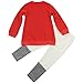 Jastore® Baby Girl 2PCS Cartoon Fox Clothing Set Long Sleeve Sweater +Pants (4T) Orange