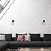 GLOBE Electric 65291 1-Light Plug-in or Hardwire Industrial Cage Wall Sconce, Matte Black Finish, On/Off Rotary Switch, 6ft Clear Cord, Wall Lights for Bedroom, Bulb Not Included