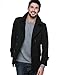 Match Mens Wool Blend Classic Pea Coat Winter Coats(010, Black XX-Large)
