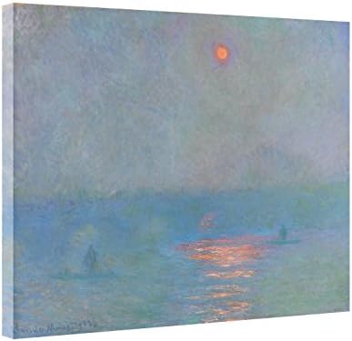 Dzhan - Claude Monet Impression Sunrise Oil Paintings Reproduced Canvas Stretched and Modern Giclee Prints Seascape Artwork Picture Wall Art for Home Decor