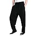 ZooBoo Men's Martial Arts Pants Kung Fu Linen Trousers Tang Suit Pants