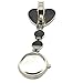 Polytree 2pcs Women's Smiling Faces Heart Clip-on Pendant Nurse Fob Brooch Pocket Watch (Purple Red)