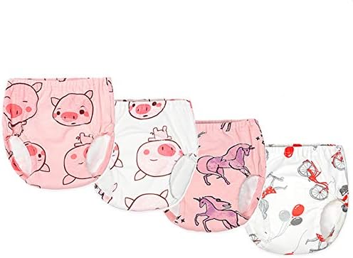 Baby Girls Reusable Waterproof Swim Diapers Reusable Absorbent Swimsuit Diaper 2 Pack