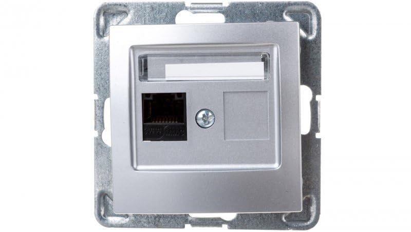Ospel GPK-1Y/K/m/18 Socket Silver IP20, 71 mm 34 mm 71 mm 57.5 g