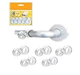 Door stop Door Stopper Bumper Wall Protector for Door Handle Commercial Office Home Door handle Stopper Easy Install Doorstop Door Bumper for Lever Handle Protect Walls Glass from Damage (pack of 5)